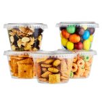 30 Pack-5.5oz Clear Plastic Portion Cups with Lids