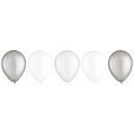 15 Pack-11" Latex Balloons Assortment - Platinum