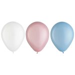15 Pack-11" Latex Balloon Assortment - Gender Reveal