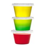 50 Pack-2oz Clear Plastic Portion Cups with Lids