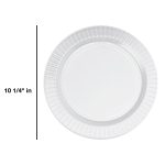 12 Pack-Heavyweight Disposable 10" Deluxe Plate-Clear