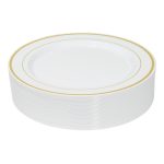 40 Pack-10" Premium Heavyweight Disposable Deluxe Plate Set
