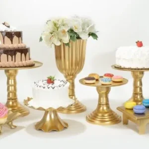 7 Piece Bundle- Heavy Duty Treat Stands and Flower Urn