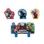 Marvel Avengers Powers Unite Birthday Candle Set 4pc/Set