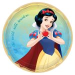 Disney Princess Round Plates, 9" - Snow White 8ct