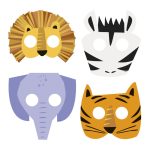 8 Pack- Animal Safari Mask