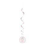 3 Pack-Pink Floral Elephant Hanging Swirl-26"