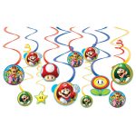 Super Mario Brothers Value Pack Foil Swirl Decorations 12ct