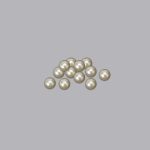 Pearl Beads No Hole For Table Scatters Full Round 12mm Ivory