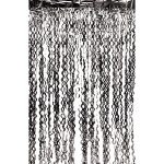 96" Metallic Curly Foil Fringe Curtain