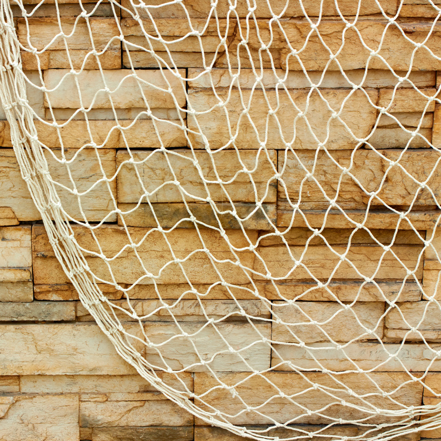 80in-Fishing Net Decoration - Natural - Jacks Dollar