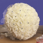 8.5" Bouquet with Rhinestones Foam Roses