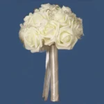 9" Foam Roses Bouquet with Pearls, 18 Roses