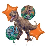 5 Pack-Jurassic World Foil Balloon Bouquet