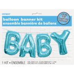 9ft Baby Foil 14" Letter Balloon Banner Kit with Ribbon