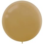 4 Pack-24" Pearlized Gold Latex Balloons