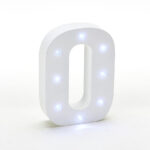 6in-Wooden Vintage LED Marquee Freestanding Numbers-0-9