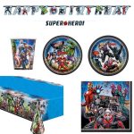 42 Piece Bundle-Avengers Party Kit for 8