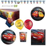 64 Piece Bundle-Cars Party Kit for 8