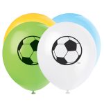 8 Pack- 12" 3D Soccer Balloon Print