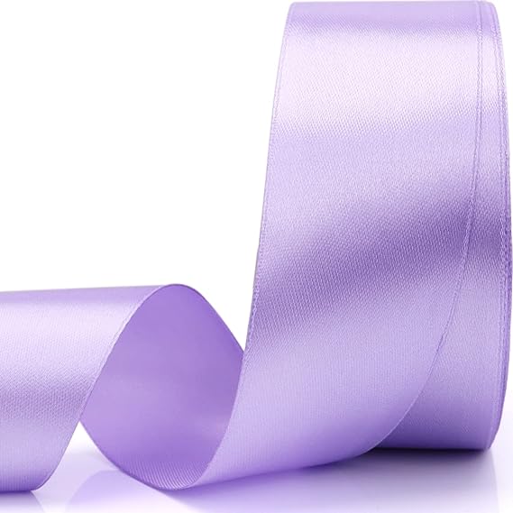 50 Yard 1.5" Single Faced Satin RibbonLavender Jacks Dollar
