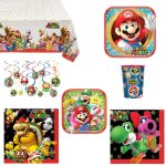 62 Piece-Super Mario Party Kit for 8 Guests