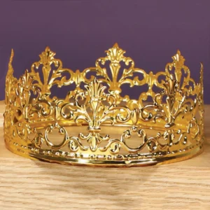 A stunning metal crown, fit for royalty